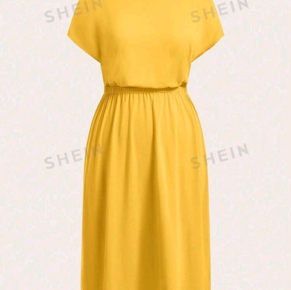 NWT Beautiful Yellow Dress from Shein, Size 0XL - Picture 3 of 7